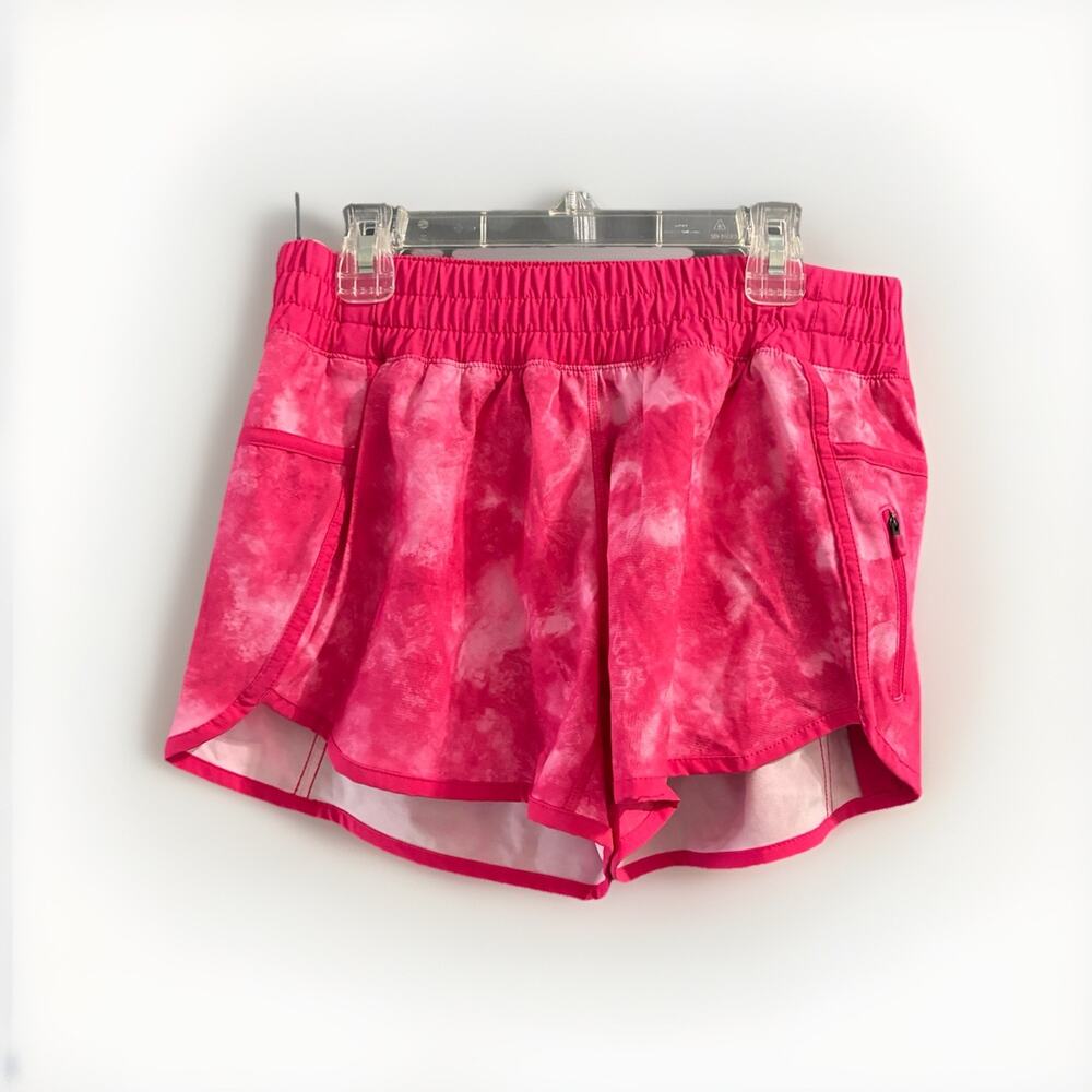 Lululemon Sz 8 Hotty Hot Short 4" Inseam Tidal Trip Boom Juice /Boom Juice